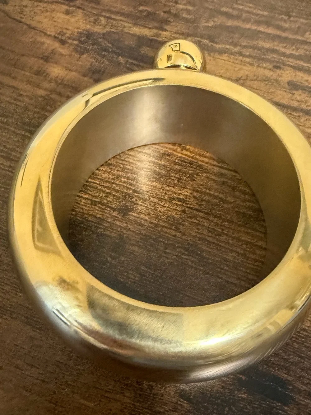 Gold Stainless Steel Bangle Flask